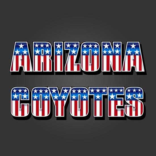 Arizona Coyotes American Captain Logo iron on paper